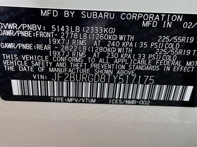 2026 Subaru OUTBACK Limited XT