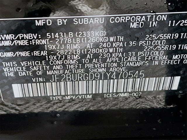 2026 Subaru OUTBACK Limited XT