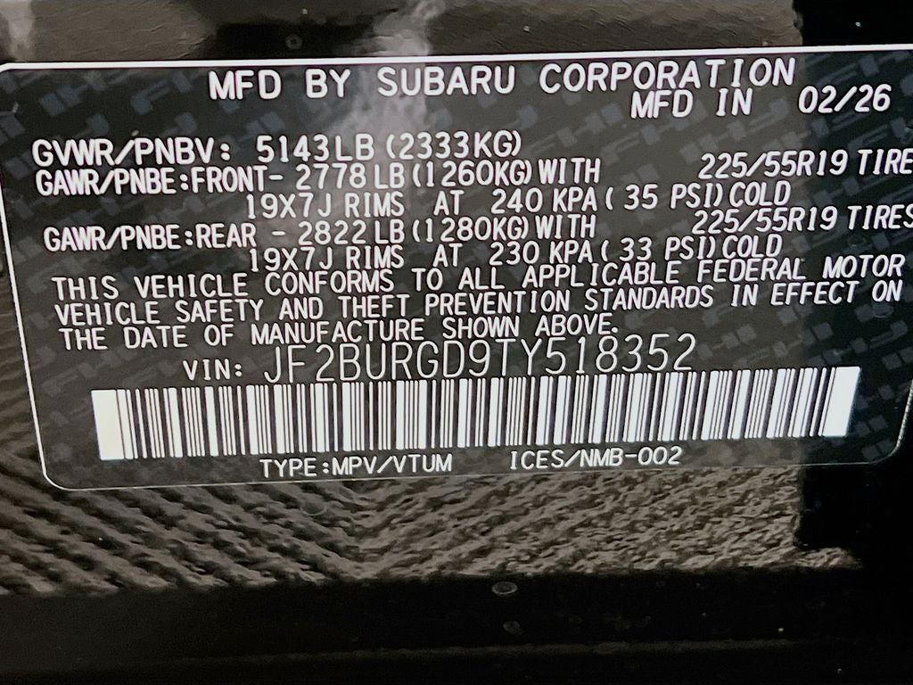2026 Subaru OUTBACK Limited XT
