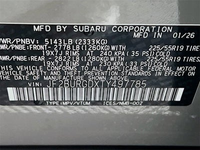 2026 Subaru OUTBACK Limited XT