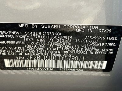 2026 Subaru OUTBACK Touring XT