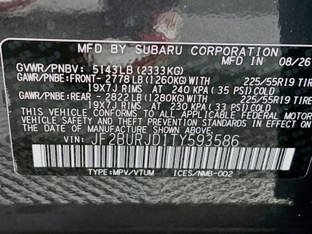 2026 Subaru OUTBACK Touring XT