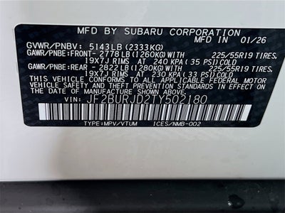 2026 Subaru OUTBACK Touring XT