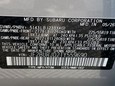 2026 Subaru OUTBACK Touring XT