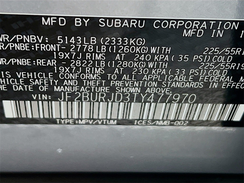 2026 Subaru OUTBACK Touring XT