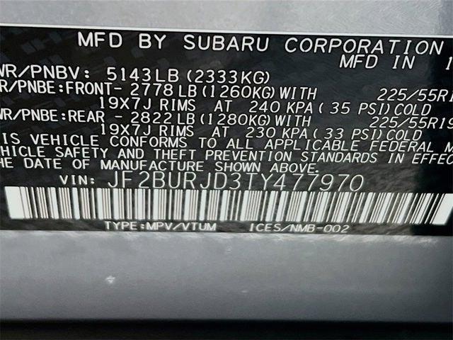 2026 Subaru OUTBACK Touring XT