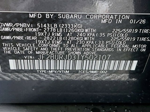 2026 Subaru OUTBACK Touring XT