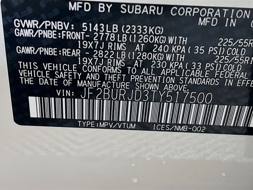 2026 Subaru OUTBACK Touring XT