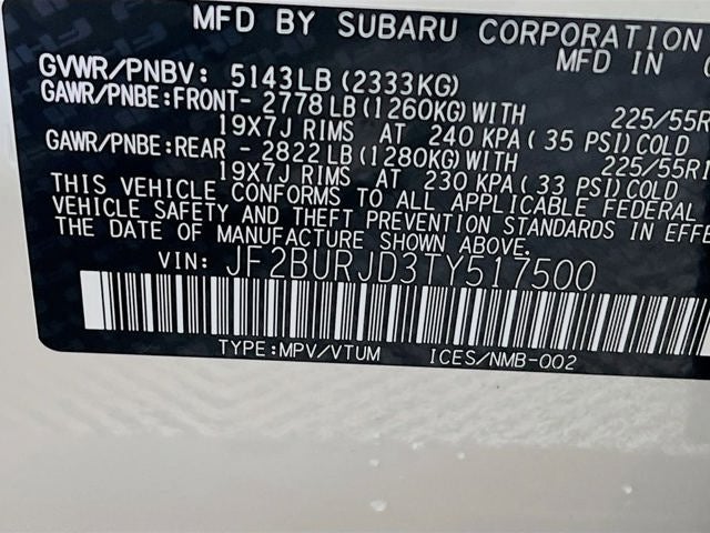 2026 Subaru OUTBACK Touring XT