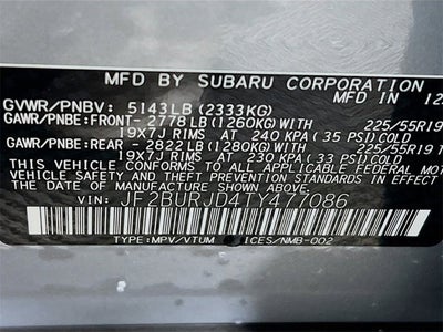 2026 Subaru OUTBACK Touring XT