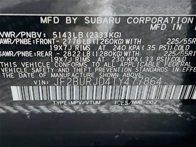 2026 Subaru OUTBACK Touring XT