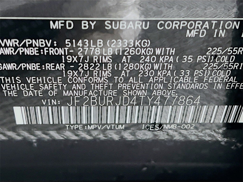 2026 Subaru OUTBACK Touring XT