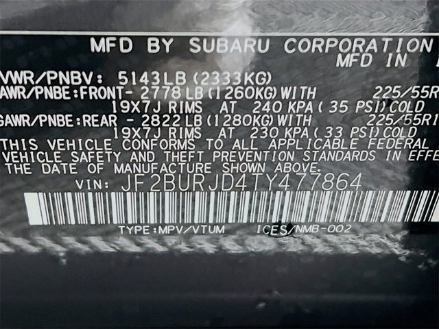 2026 Subaru OUTBACK Touring XT