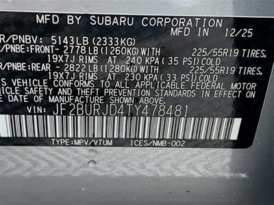 2026 Subaru OUTBACK Touring XT