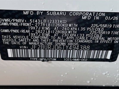 2026 Subaru OUTBACK Touring XT