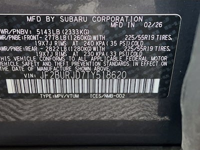 2026 Subaru OUTBACK Touring XT