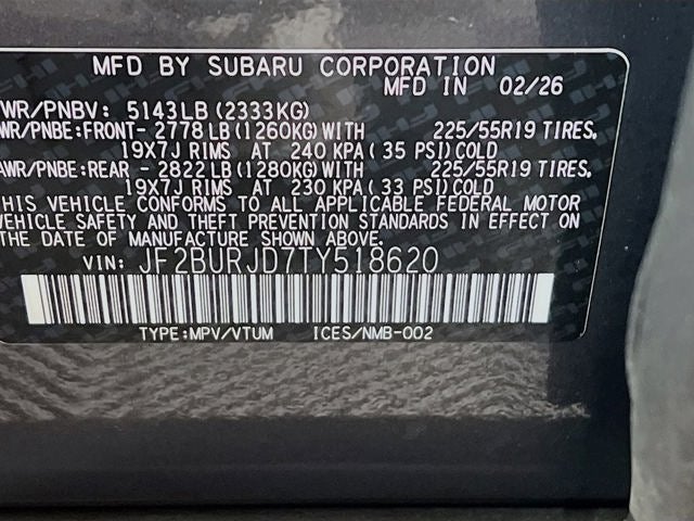 2026 Subaru OUTBACK Touring XT