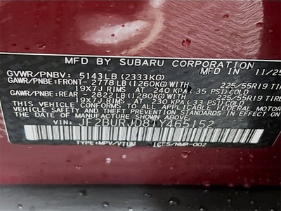 2026 Subaru OUTBACK Touring XT