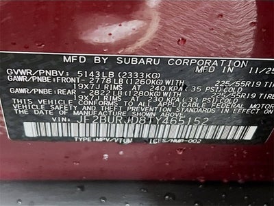 2026 Subaru OUTBACK Touring XT