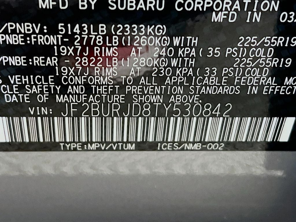 2026 Subaru OUTBACK Touring XT