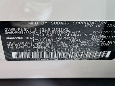 2026 Subaru OUTBACK Wilderness