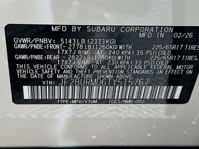 2026 Subaru OUTBACK Wilderness