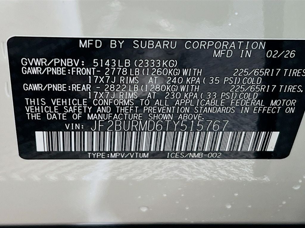 2026 Subaru OUTBACK Wilderness