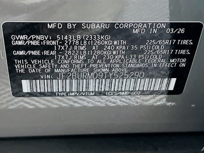2026 Subaru OUTBACK Wilderness