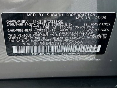 2026 Subaru OUTBACK Wilderness