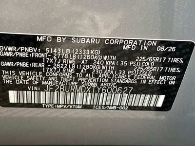 2026 Subaru OUTBACK Wilderness