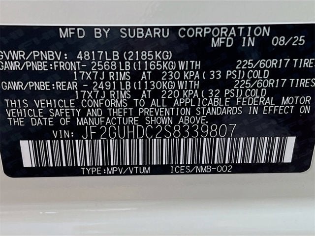 2025 Subaru CROSSTREK Premium