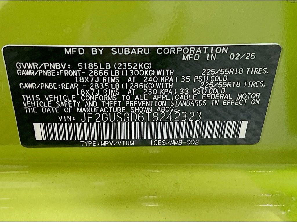 2026 Subaru CROSSTREK Sport Hybrid