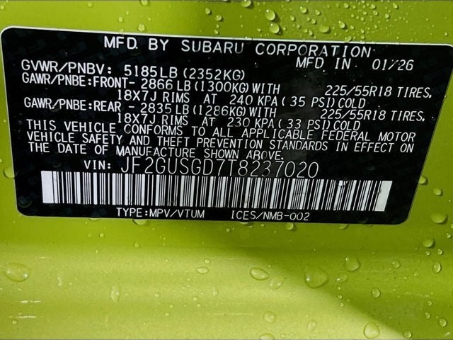 2026 Subaru CROSSTREK Sport Hybrid