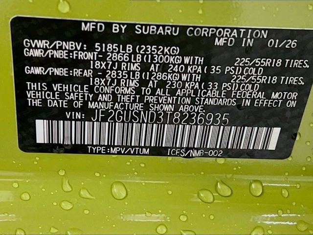 2026 Subaru CROSSTREK Limited Hybrid