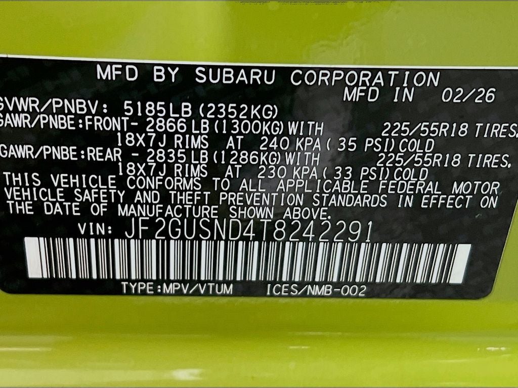 2026 Subaru CROSSTREK Limited Hybrid