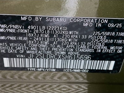 2025 Subaru FORESTER Limited