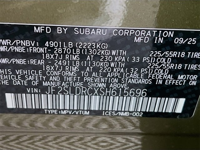 2025 Subaru FORESTER Limited