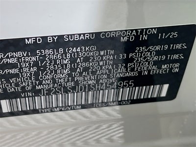 2025 Subaru FORESTER Sport Hybrid