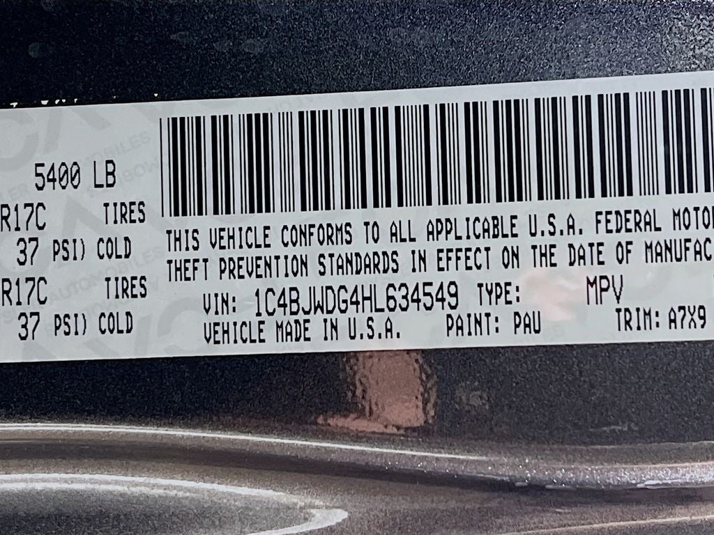 2017 Jeep Wrangler Unlimited Sport