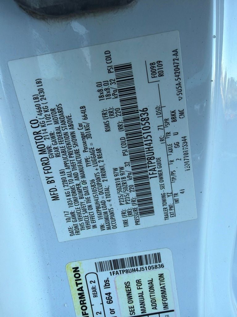 2018 Ford Mustang EcoBoost Premium