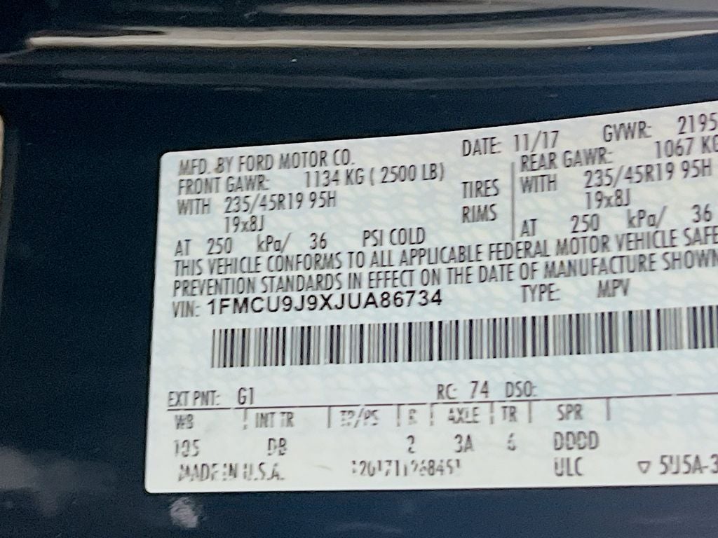 2018 Ford Escape Titanium