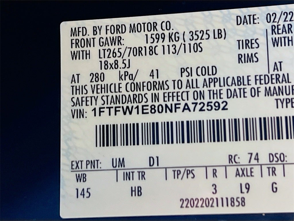 2022 Ford F-150 Lariat