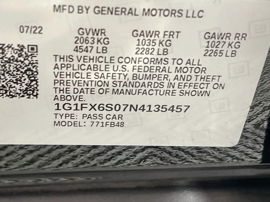 2022 Chevrolet Bolt EV 2LT