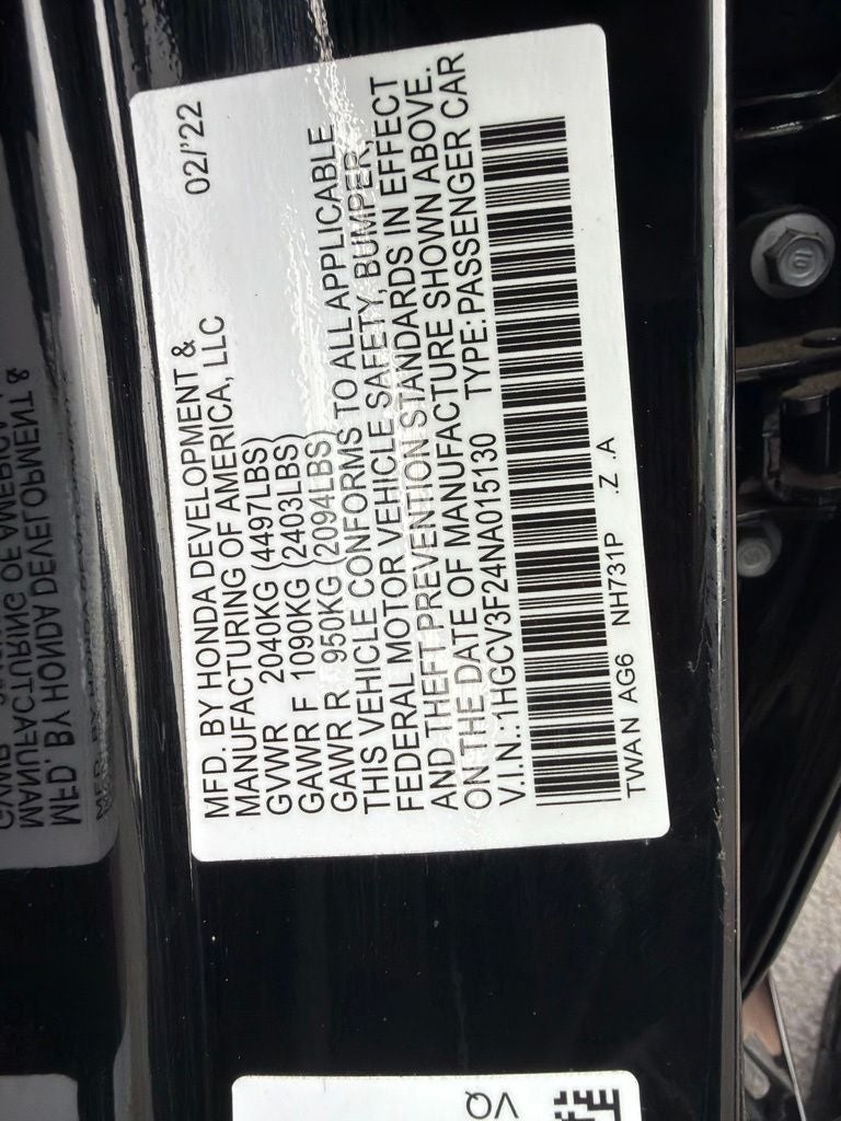 2022 Honda Accord Hybrid Sport