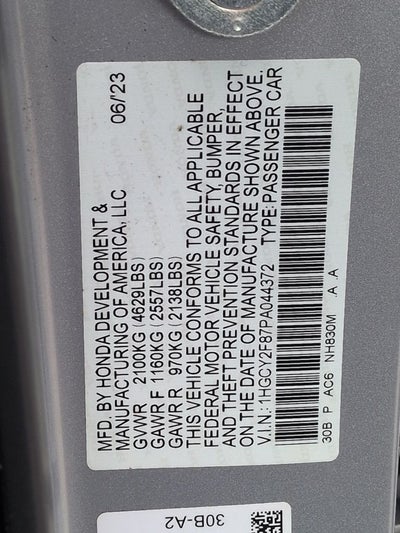 2023 Honda Accord Hybrid Touring