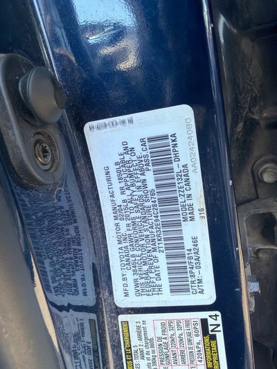 2004 Toyota Matrix Standard