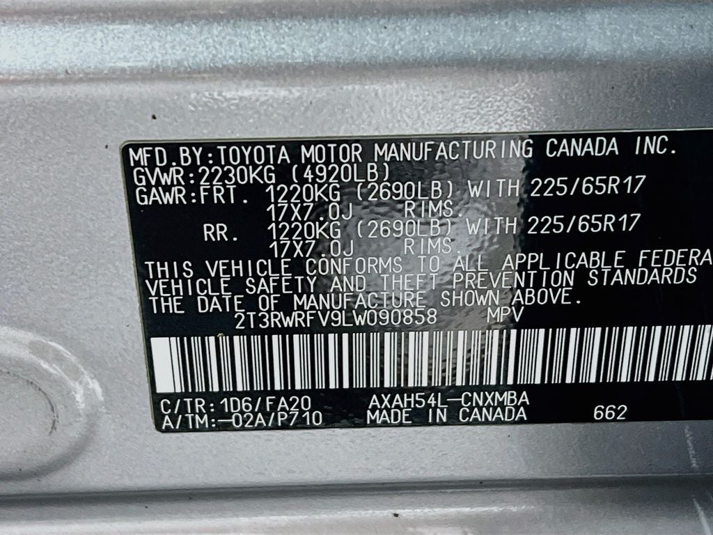 2020 Toyota RAV4 Hybrid XLE
