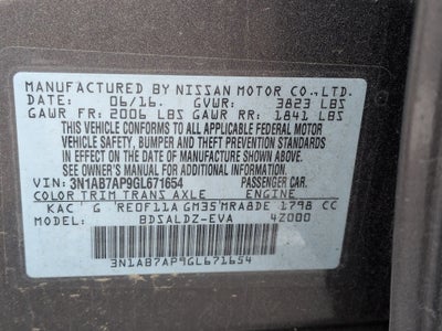 2016 Nissan Sentra SV