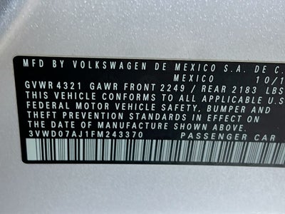 2015 Volkswagen Jetta 1.8T SE