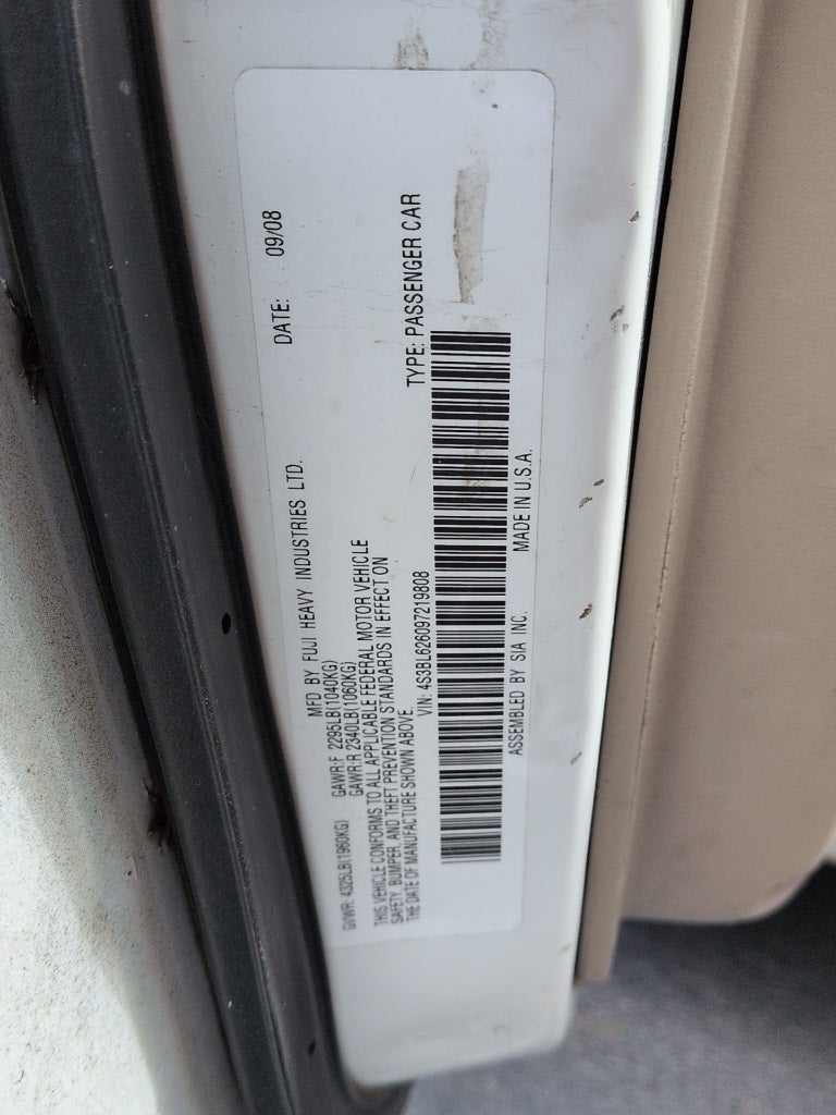 2009 Subaru Legacy 2.5i Limited